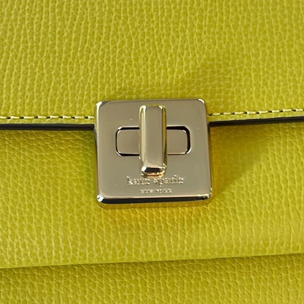 kate spade Phoebe Leather Lime Color Crossbody Bag NWT - Picture 10 of 17